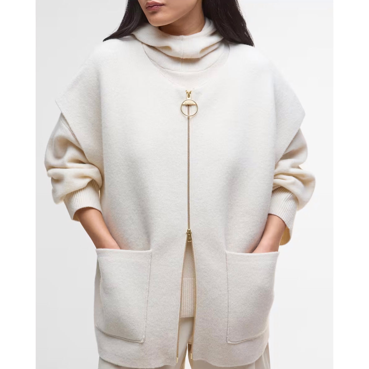 Barbour "Martha" Knit Vest in "Birch", size Small