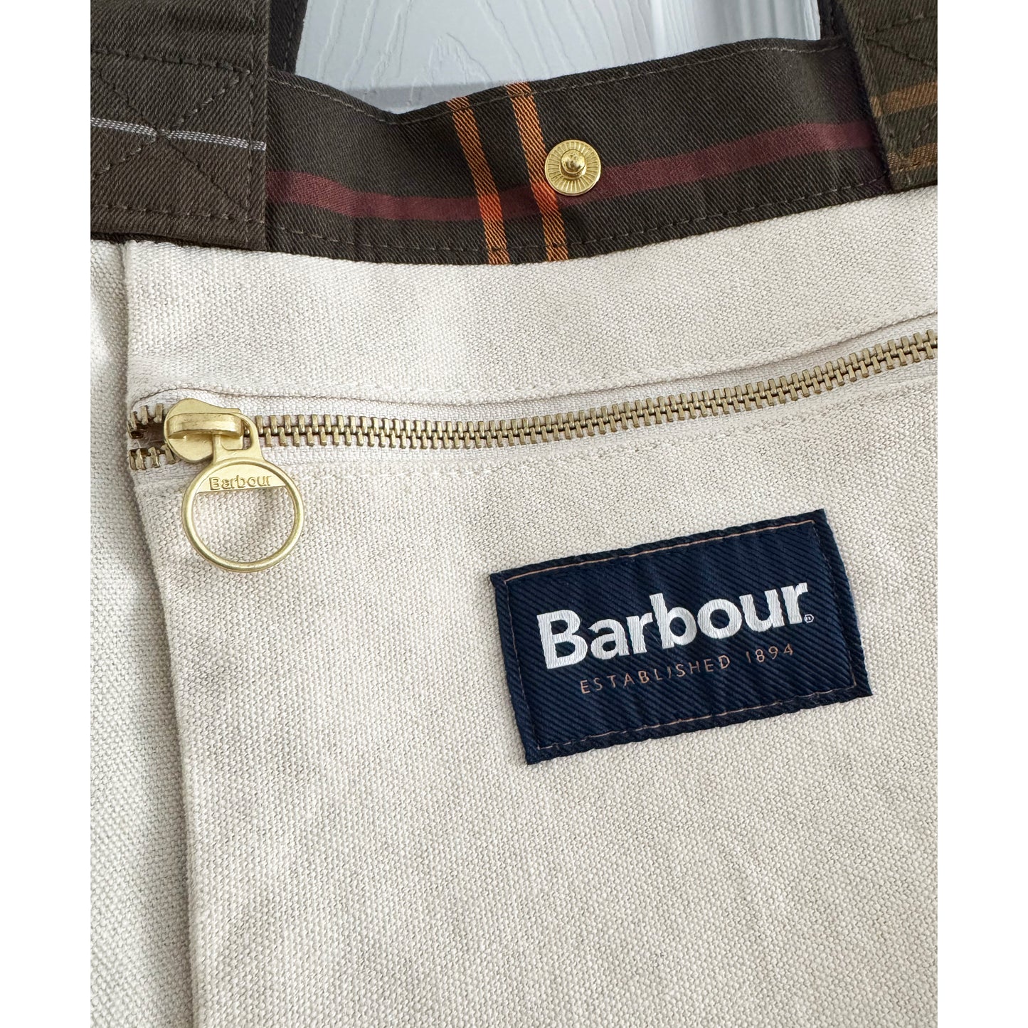 Barbour "Telfield" Tartan Tote Bag