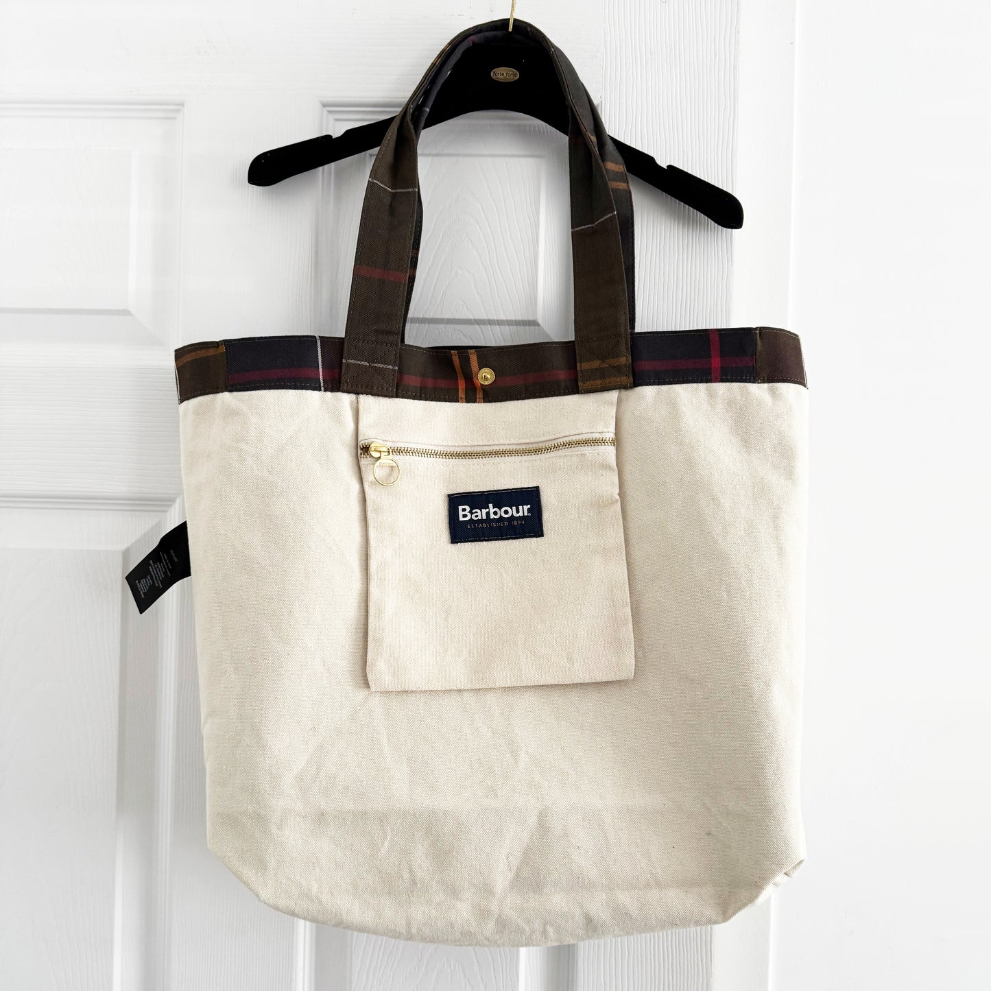 Barbour "Telfield" Tartan Tote Bag