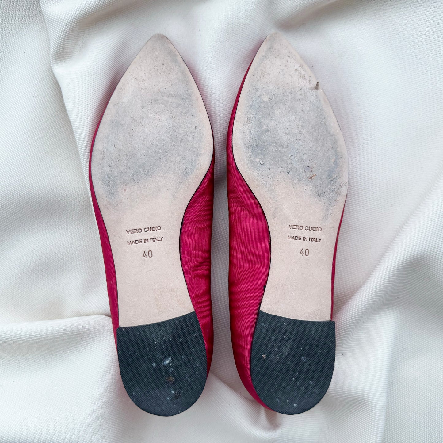 Bartels for SalonSalon "Daisy" Ballerina Flats in Raspberry, size 40