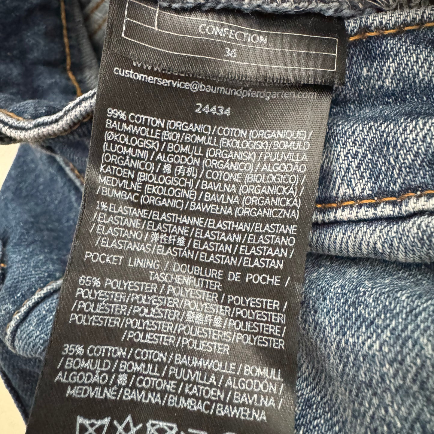 Baum und Pferdgarten "Narane" Flower Applique Jeans, size 36 (like 26/27 in jeans)