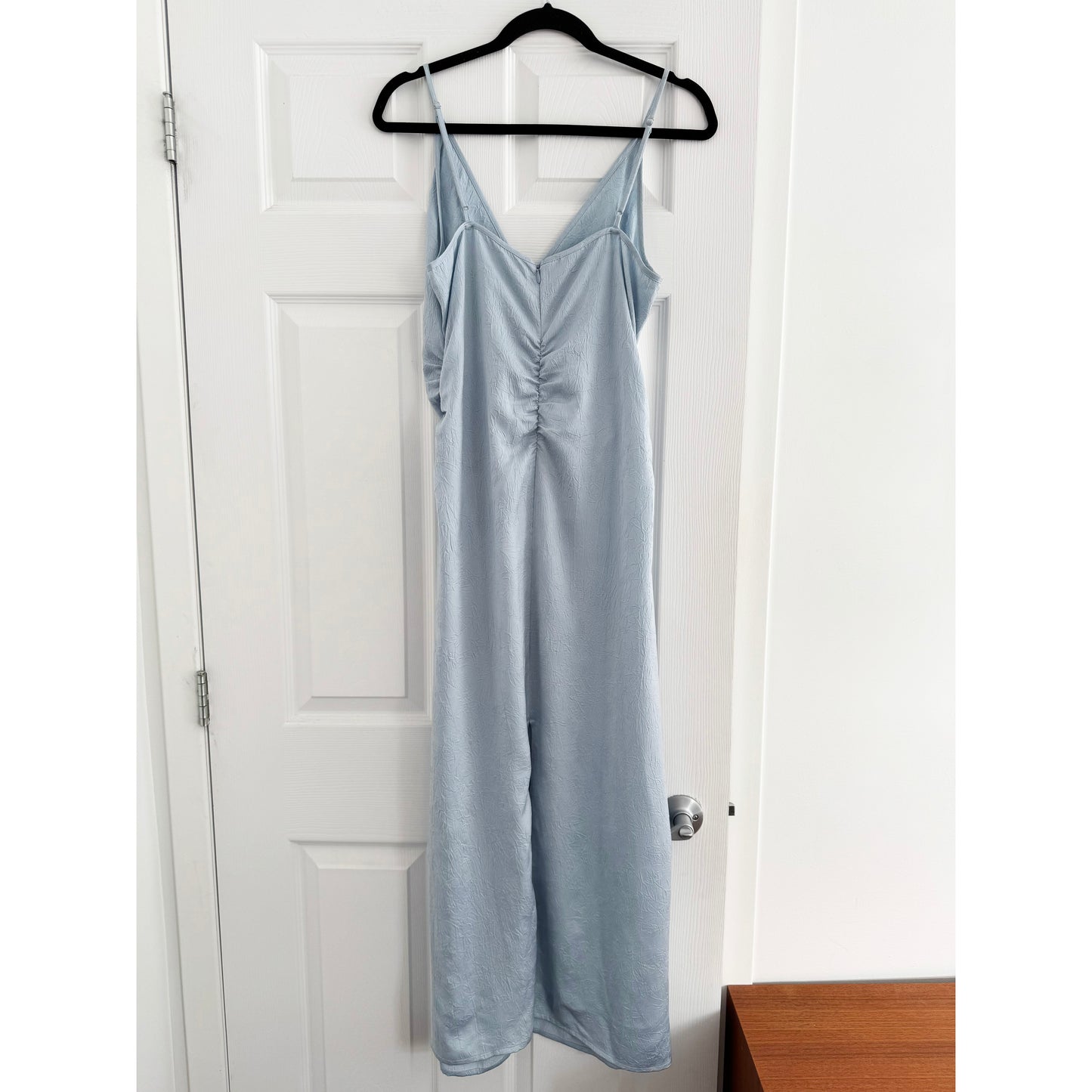 Baum Und Pferdgarten "Atalia" Gathered Satin Dress in Blue, size 38