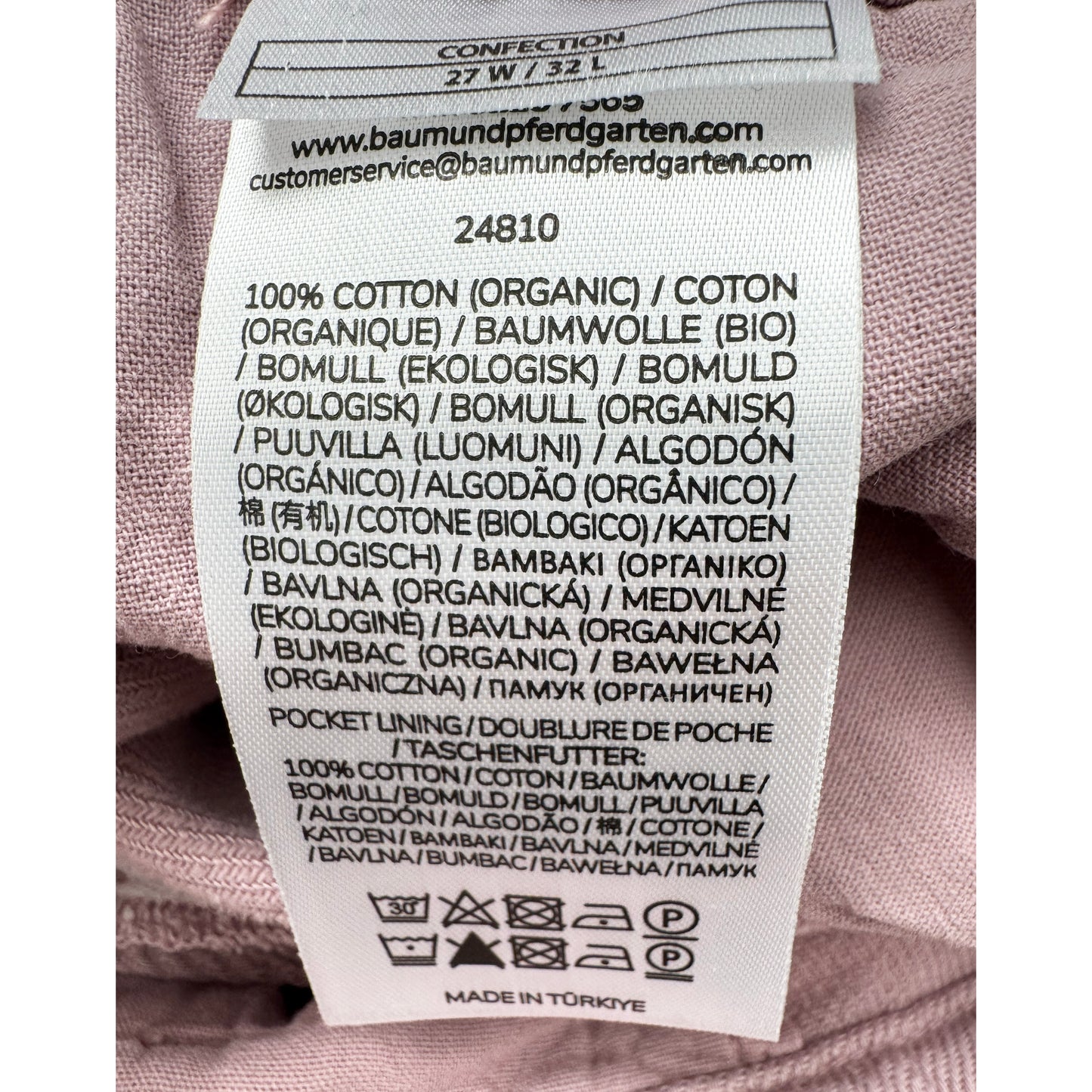 Baum und Pferdgarten "Miamh" Shorts in "dawn pink", size 27