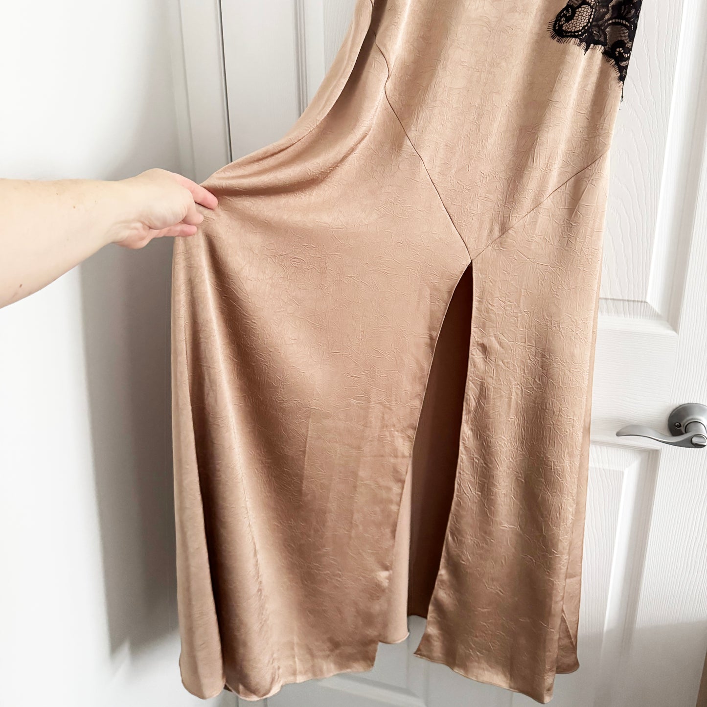 Baum und Pferdgarten "Ayda" Slip Dress in "Natural", size 36 (fits like size 6)