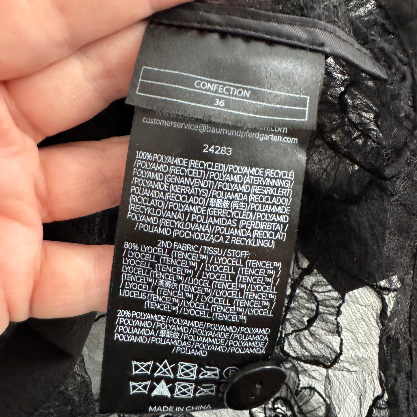 Baum und Pferdgarten "Annica" Lace Blouse in Black, size 36