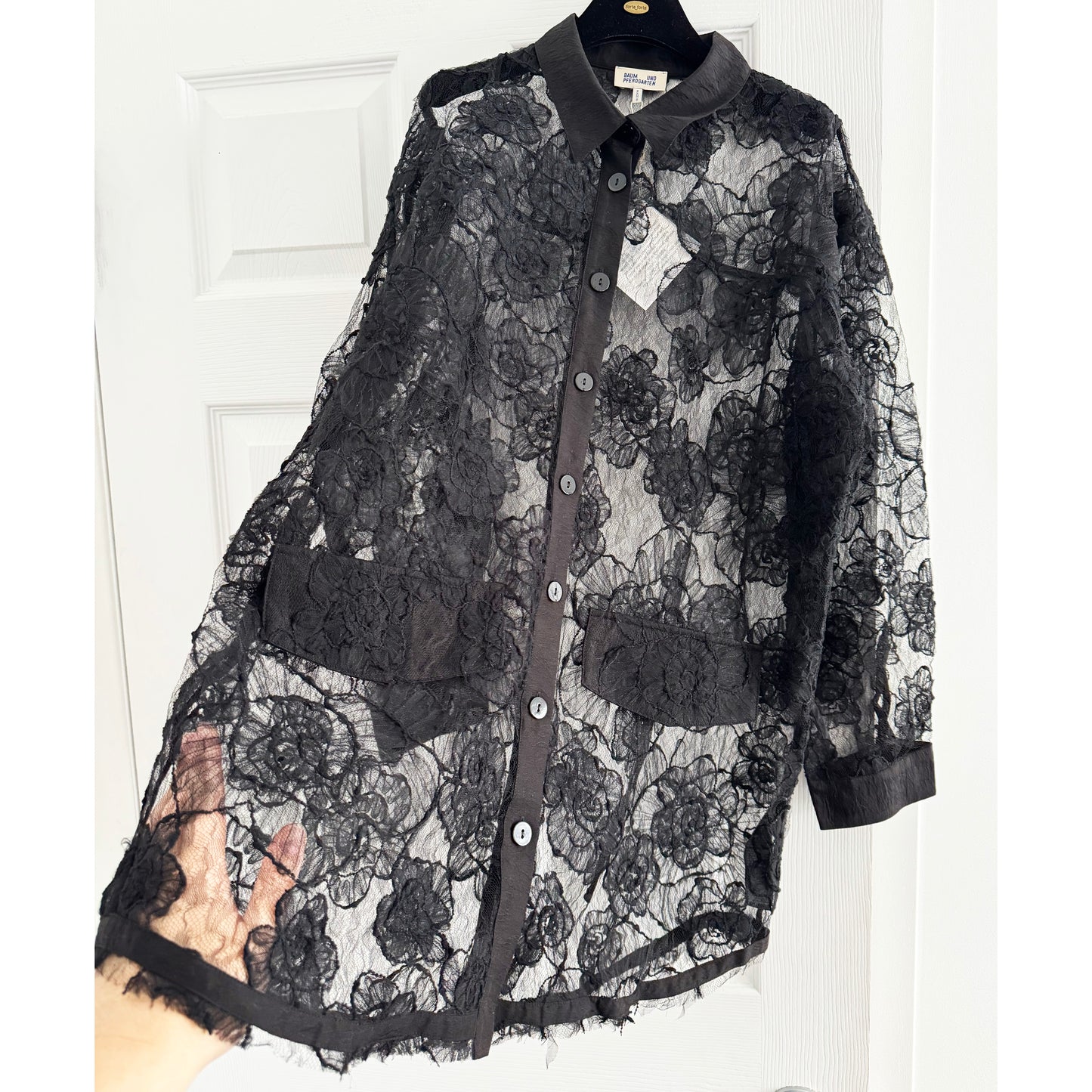 Baum und Pferdgarten "Annica" Lace Blouse in Black, size 36