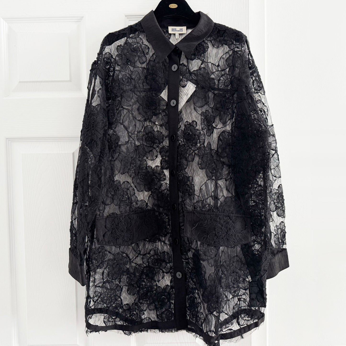 Baum und Pferdgarten "Annica" Lace Blouse in Black, size 36