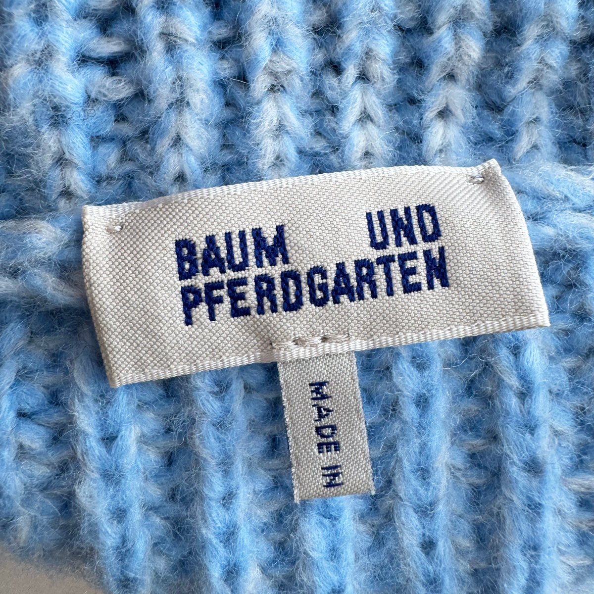 Baum Und Pferdgarten Laura Rib-Knit Sweater Vest in Blue