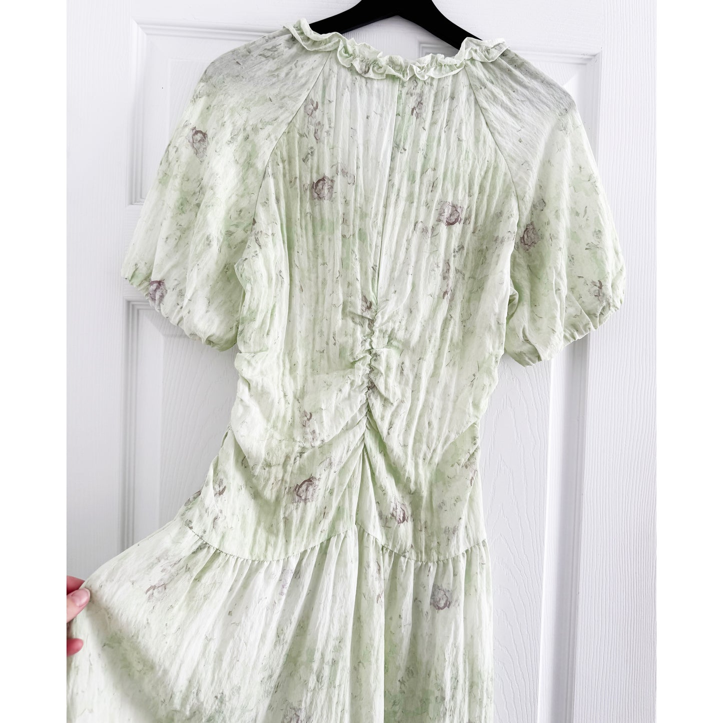 Baum und Pferdgarten "Abelline" Drop Waist Dress in "Distorted Green Flower", size 36