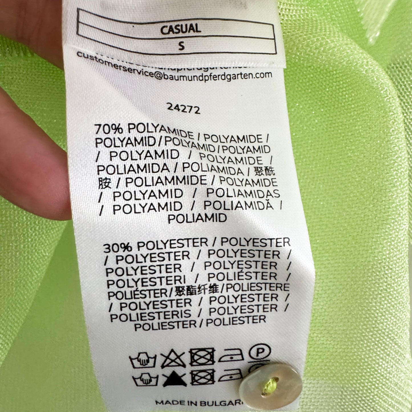 Baum und Pfertgarten Green Mesh Set, Size S/M