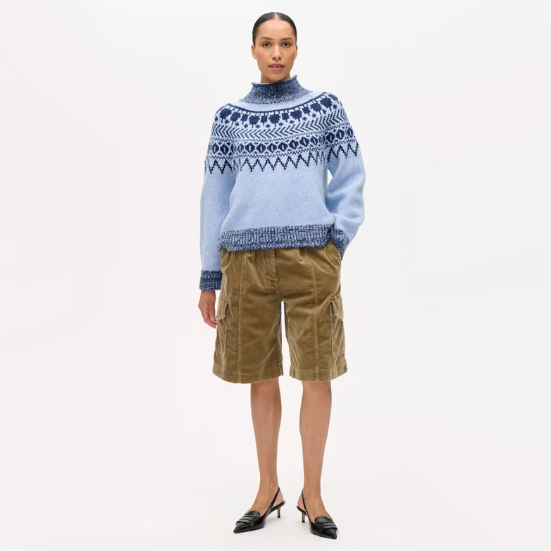 Baum und Pferdgarten "Ciana" Fair Isle Sweater in Blue, size Small