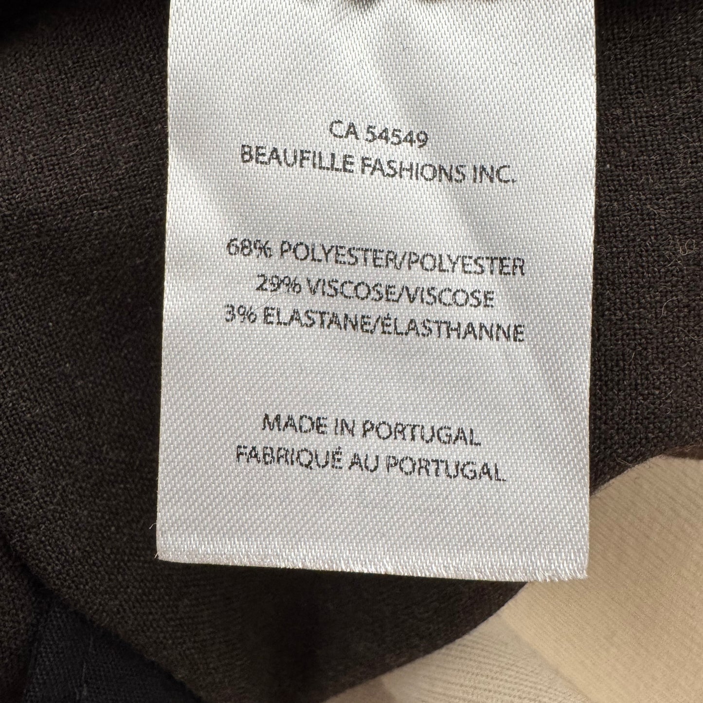 Beaufille "Erwin" Trousers in Brown, size Medium