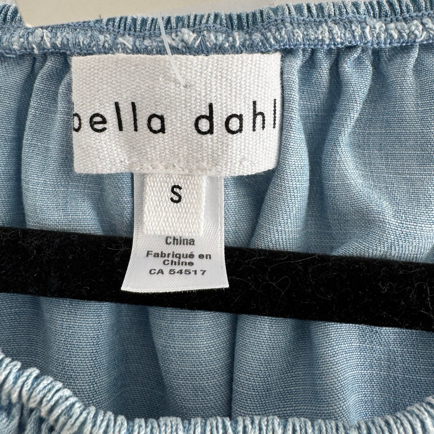 Bella Dahl Chambray Halter Top in Blue, size Small