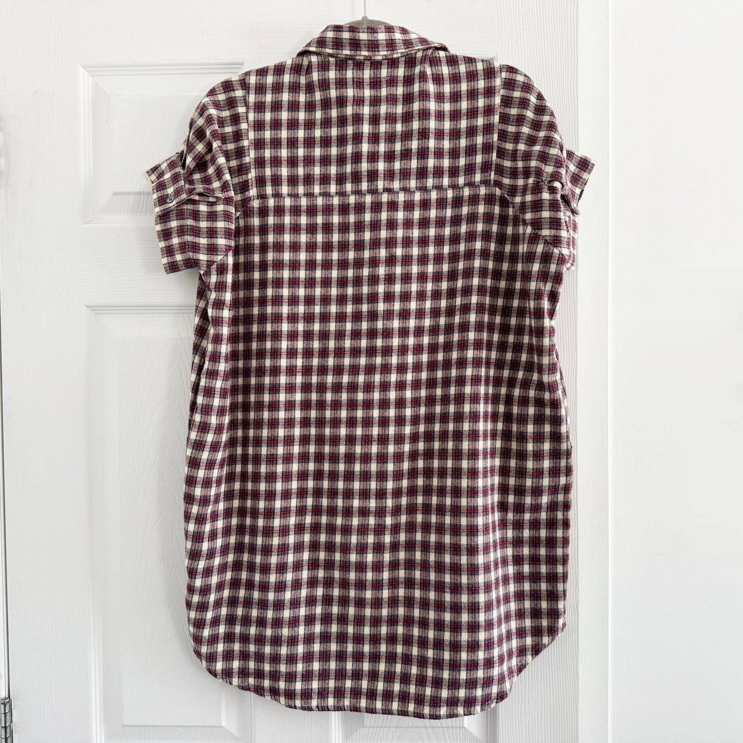 ** KIDS ** Bellerose Checked Cotton Flannel Dress, size 10 years