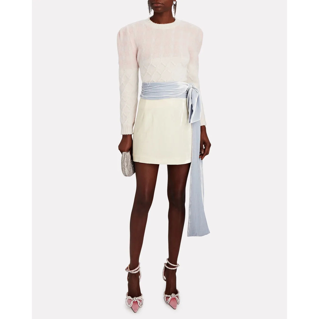 Bernadette "Leon" Pullover in Pink/Ivory, size Medium (fits size Small)