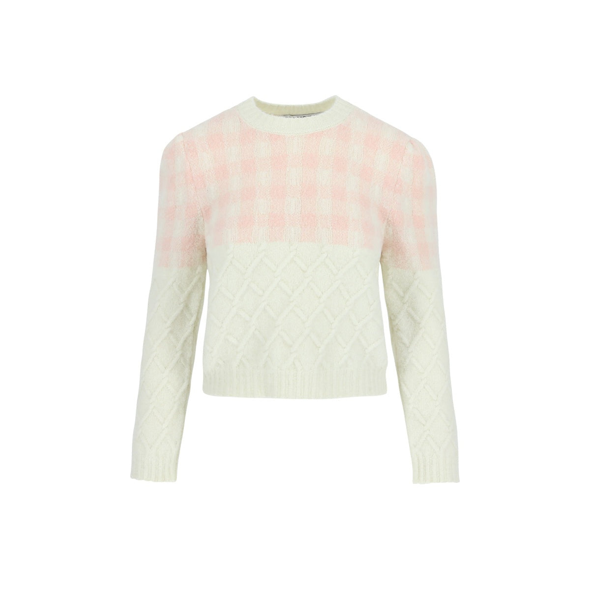 Bernadette "Leon" Pullover in Pink/Ivory, size Medium (fits size Small)