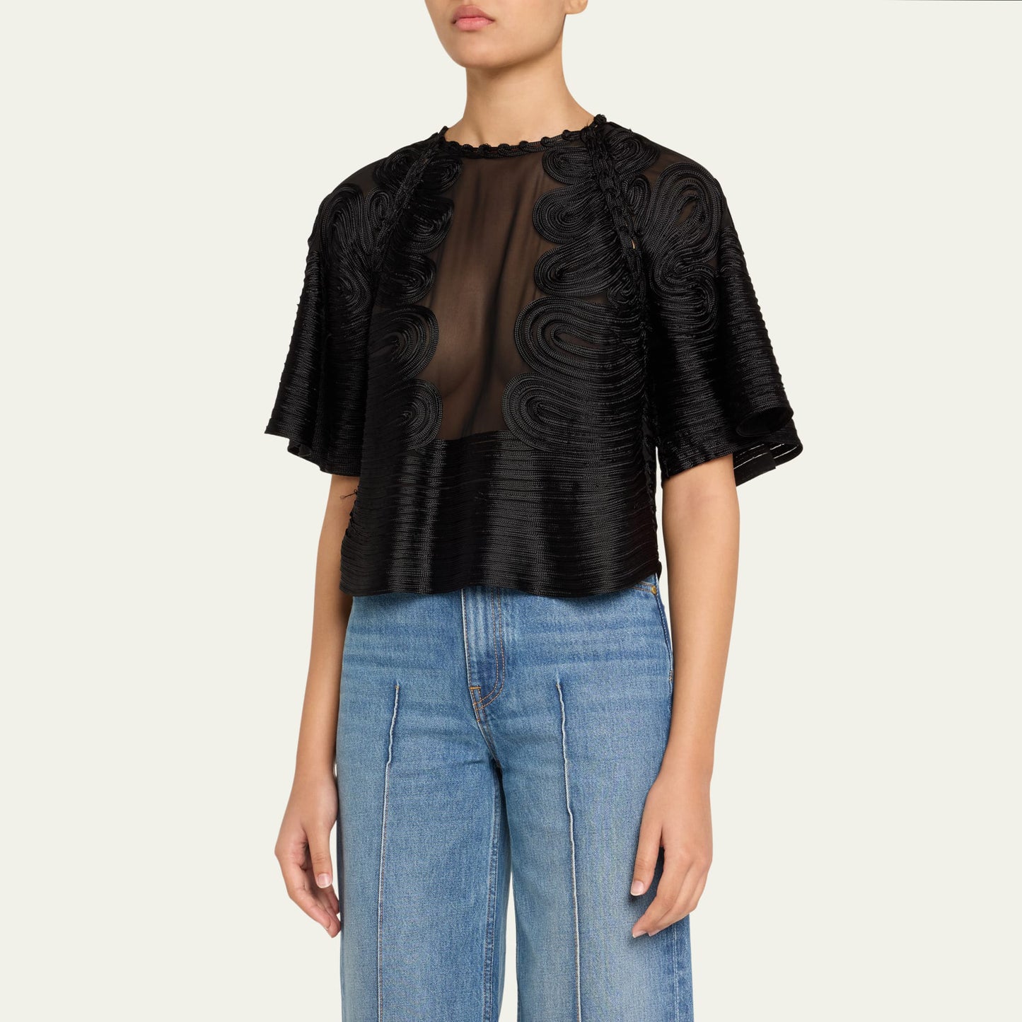 Ulla Johnson "Marlo" Top in Black, size 8