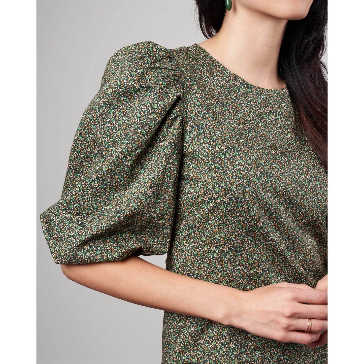 Birgitte Herskind Blouse "Jordan" Vert Liberty, taille 32 (convient à la taille 0)