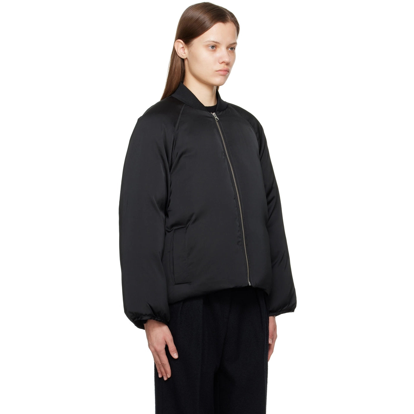 Loulou Studio "Dion" Puffer Jacket in Black, size Large