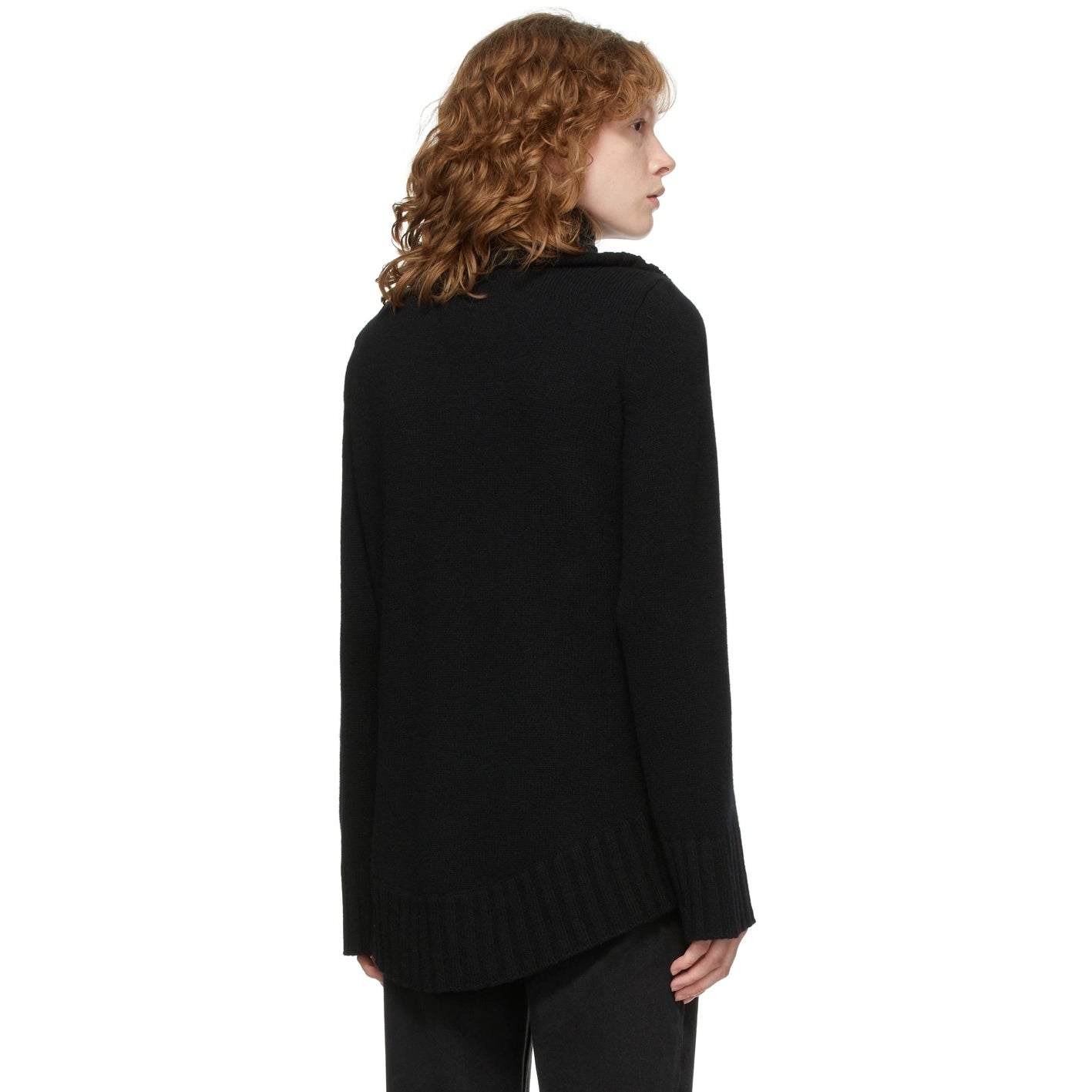 Moncler Quilted Panel Cardigan in Black, size Large