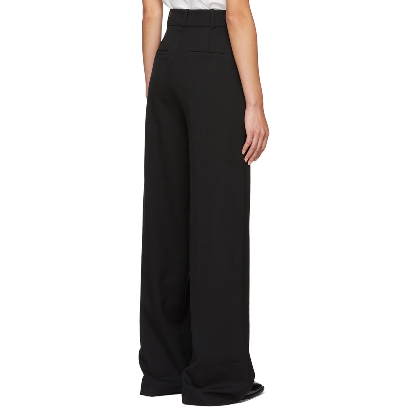 Loulou Studio Mouro Trousers in Black, Size XS