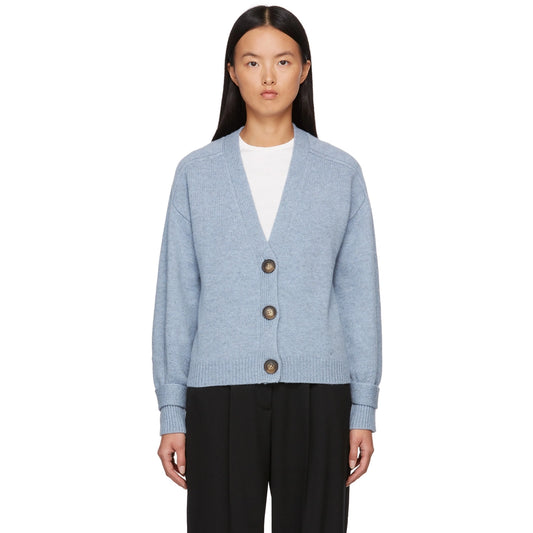 Loulou de Saison "Tiberine" Cardigan in Blue, size Medium