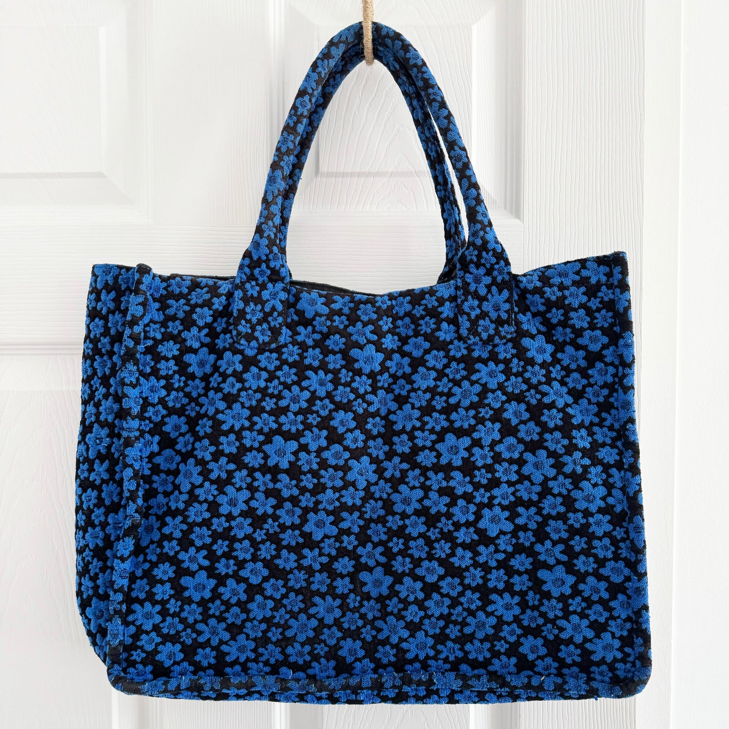 Maguire "Dalia" Floral Tote Bag in Blue