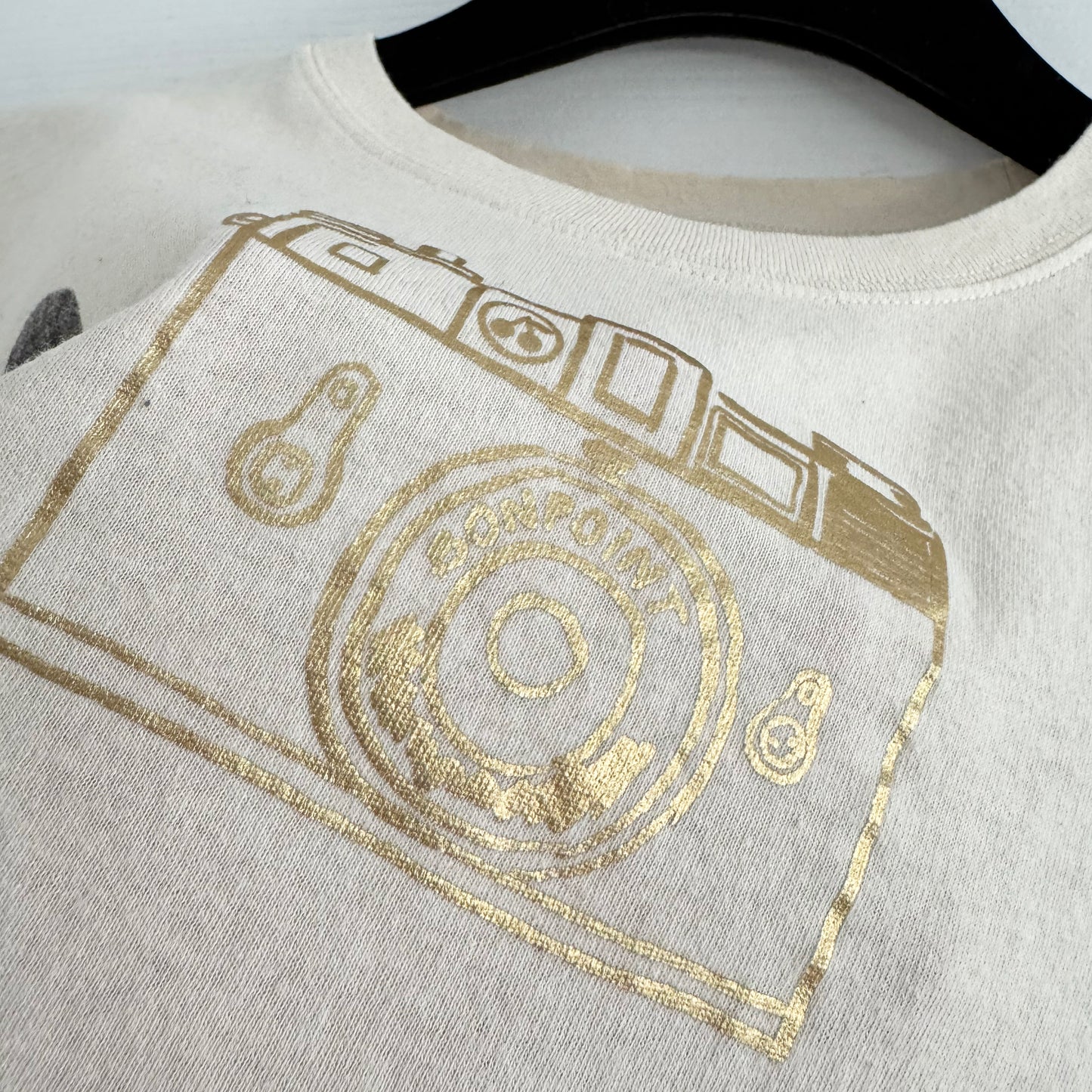 ** KIDS ** Bonpoint "Thira" T-shirt in Off-White, size 10 years