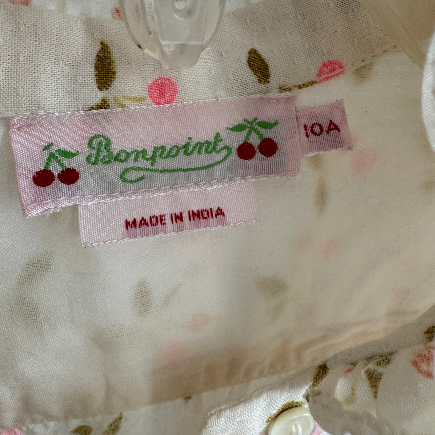 Bonpoint "Cindy" Liberty Floral Print Cotton Blouse, size 10 years