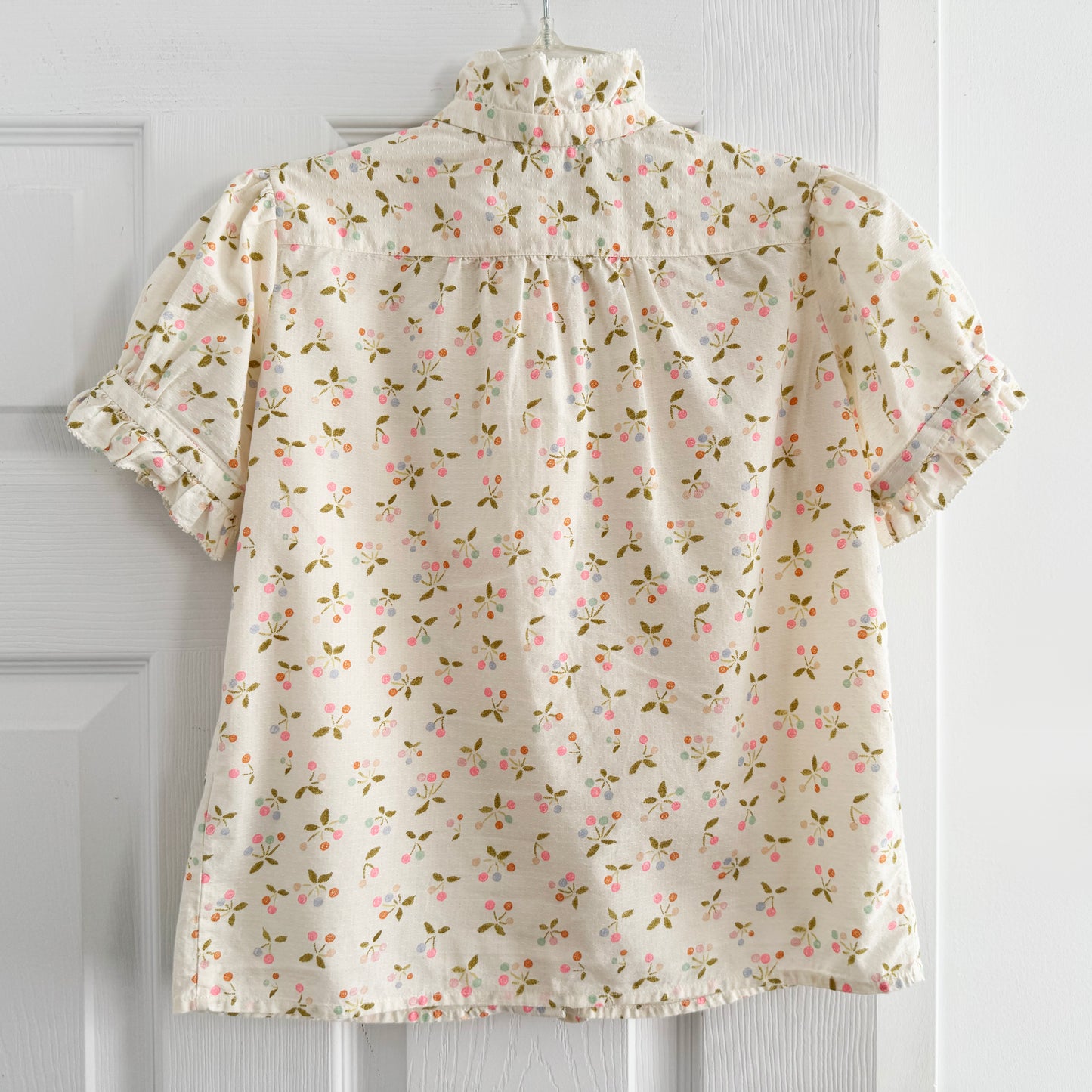 Bonpoint "Cindy" Liberty Floral Print Cotton Blouse, size 10 years