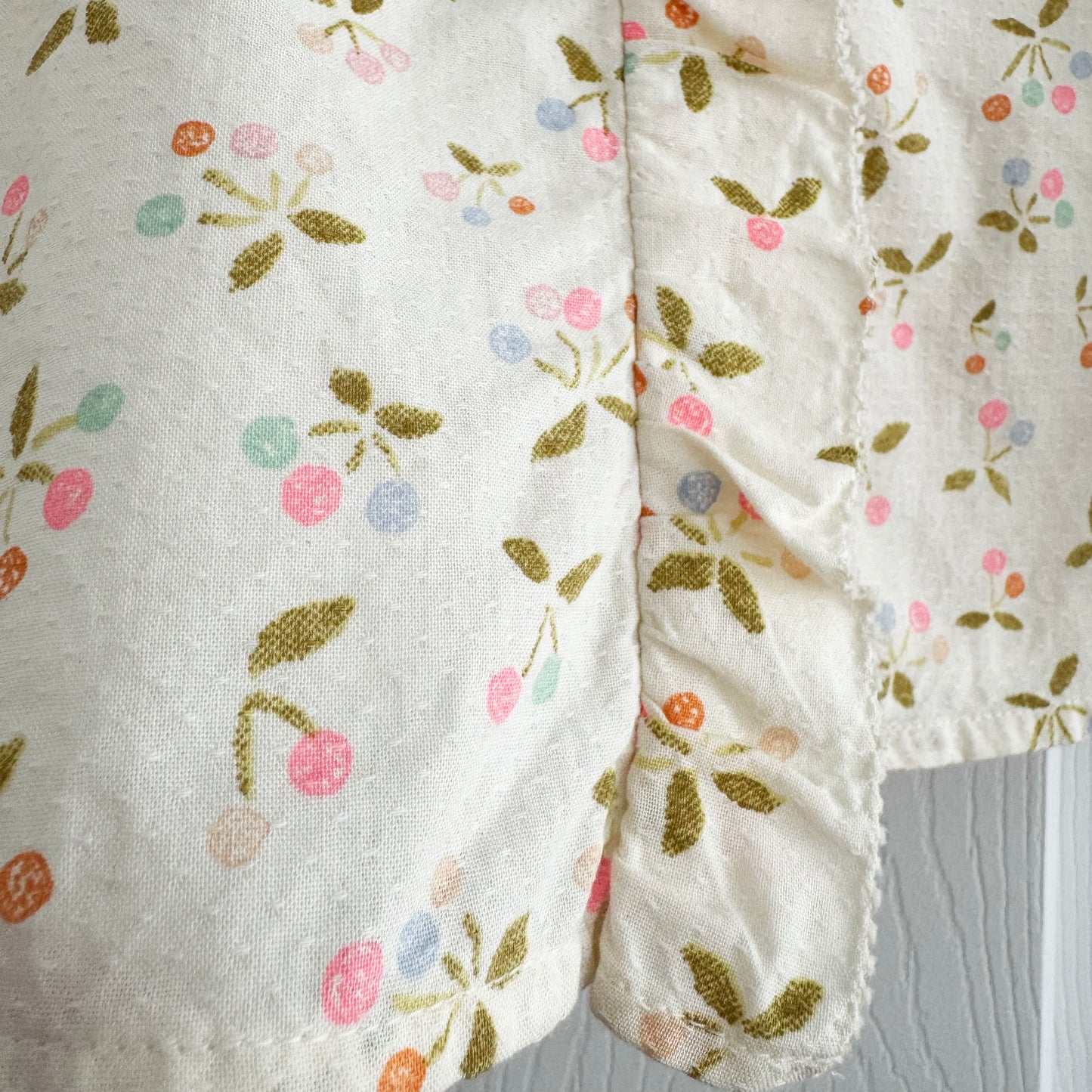 Bonpoint "Cindy" Liberty Floral Print Cotton Blouse, size 10 years