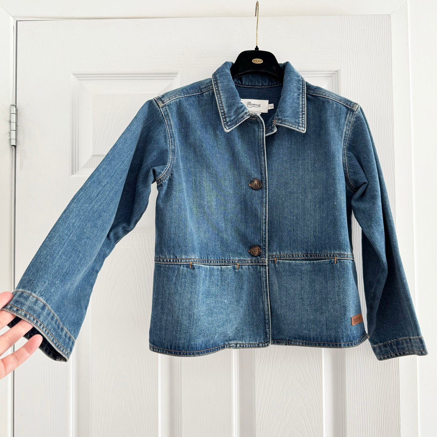 ** KIDS ** Bonpoint Denim Jacket in Blue, size 12 years