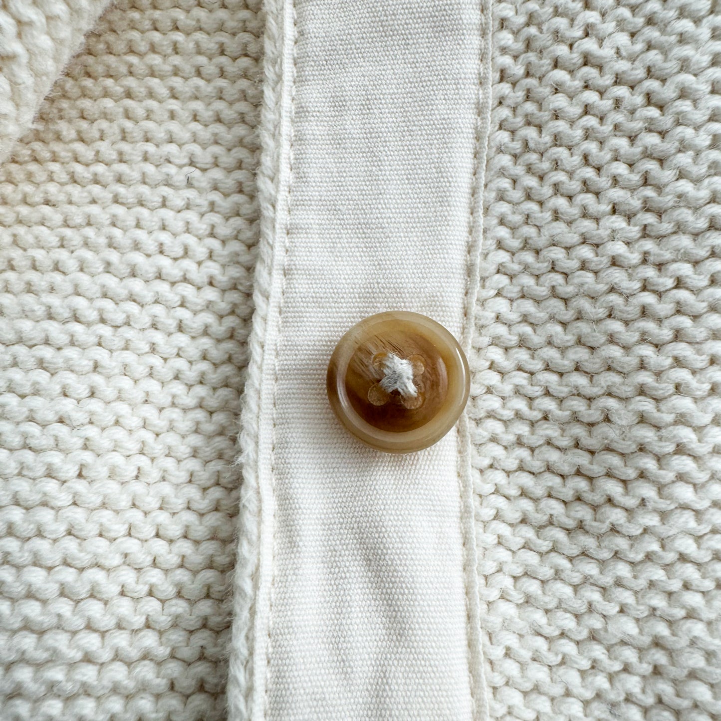 ** KIDS ** Bonpoint "Andrea" Cotton/Cashmere Cardigan in Ecru, size 12 years