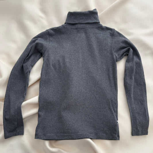 ** KIDS ** Bonpoint Cotton Turtleneck in Grey, size 12 years