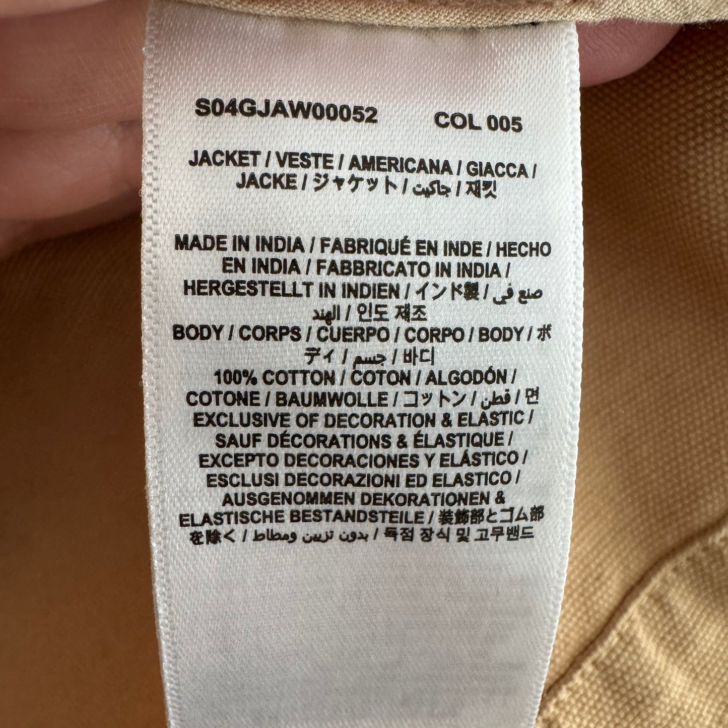 ** KIDS ** Bonpoint Canvas Jacket in Khaki, size 12 years