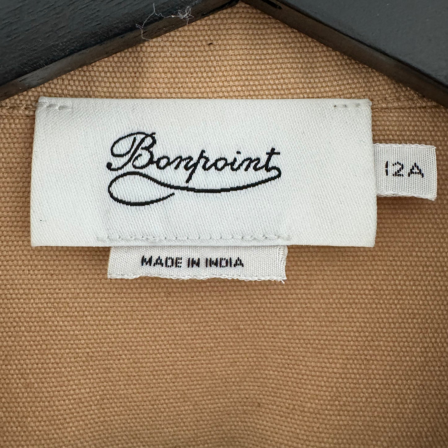 ** KIDS ** Bonpoint Canvas Jacket in Khaki, size 12 years