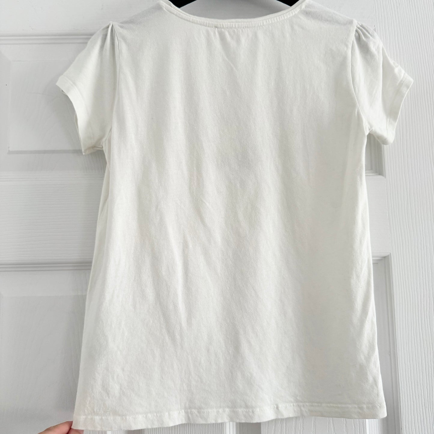 ** KIDS ** Bonpoint "Capricia" T-shirt in White Milk, size 12 years