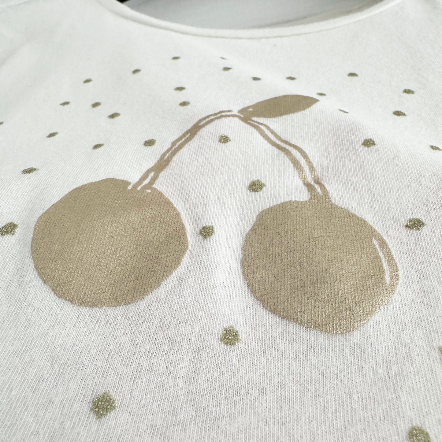 ** KIDS ** Bonpoint "Capricia" T-shirt in White Milk, size 12 years
