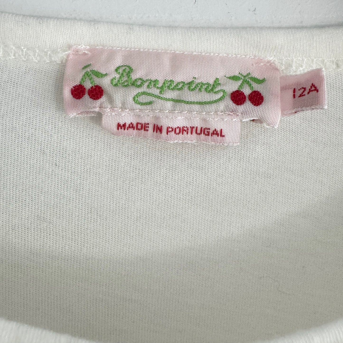 ** KIDS ** Bonpoint Long Sleeve T-shirt in Off-White, size 12 years