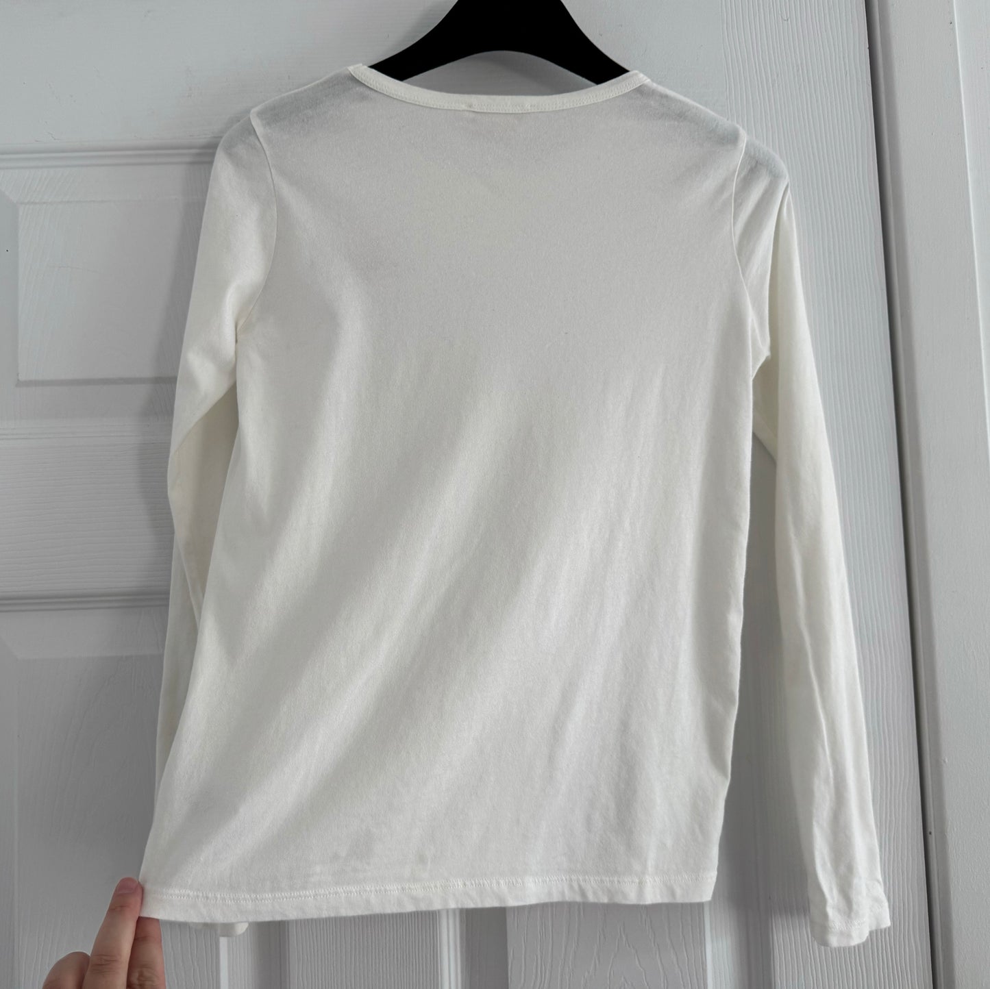 ** KIDS ** Bonpoint Long Sleeve T-shirt in Off-White, size 12 years