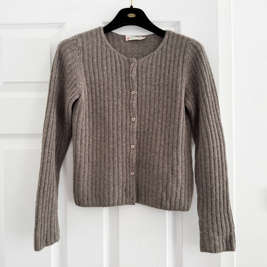 ** KIDS ** Bonpoint Cashmere Cardigan in Taupe, size 12 years