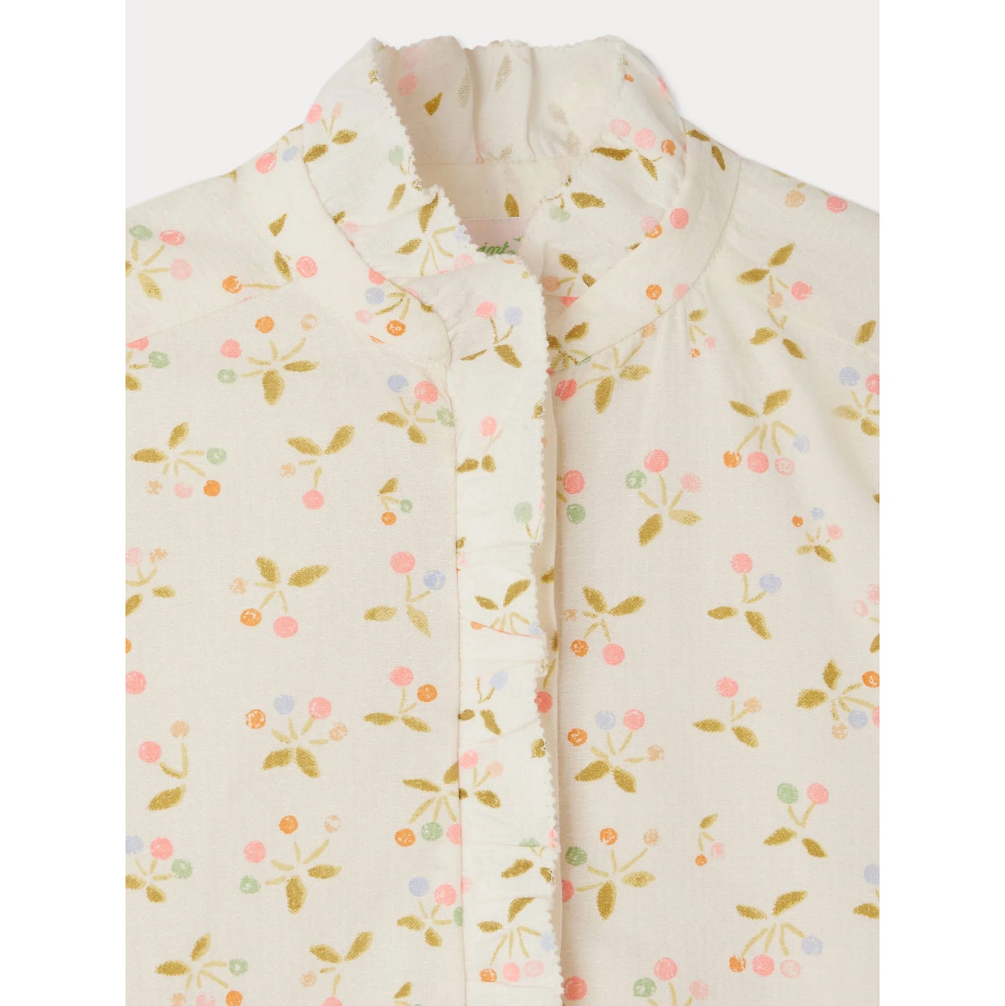 Bonpoint "Cindy" Liberty Floral Print Cotton Blouse, size 10 years
