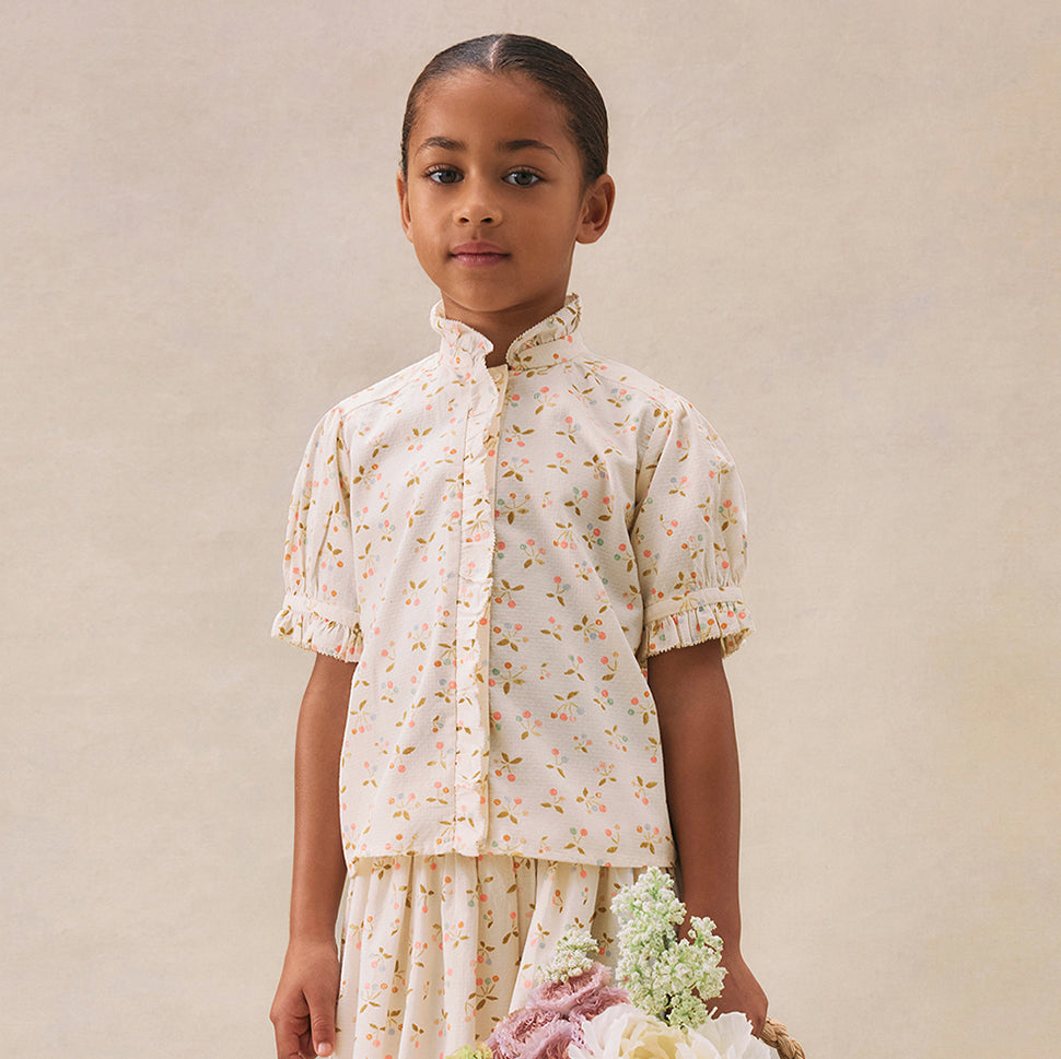 ** KIDS ** Bonpoint "Cindy" Liberty Floral Print Cotton Blouse, size 10 years