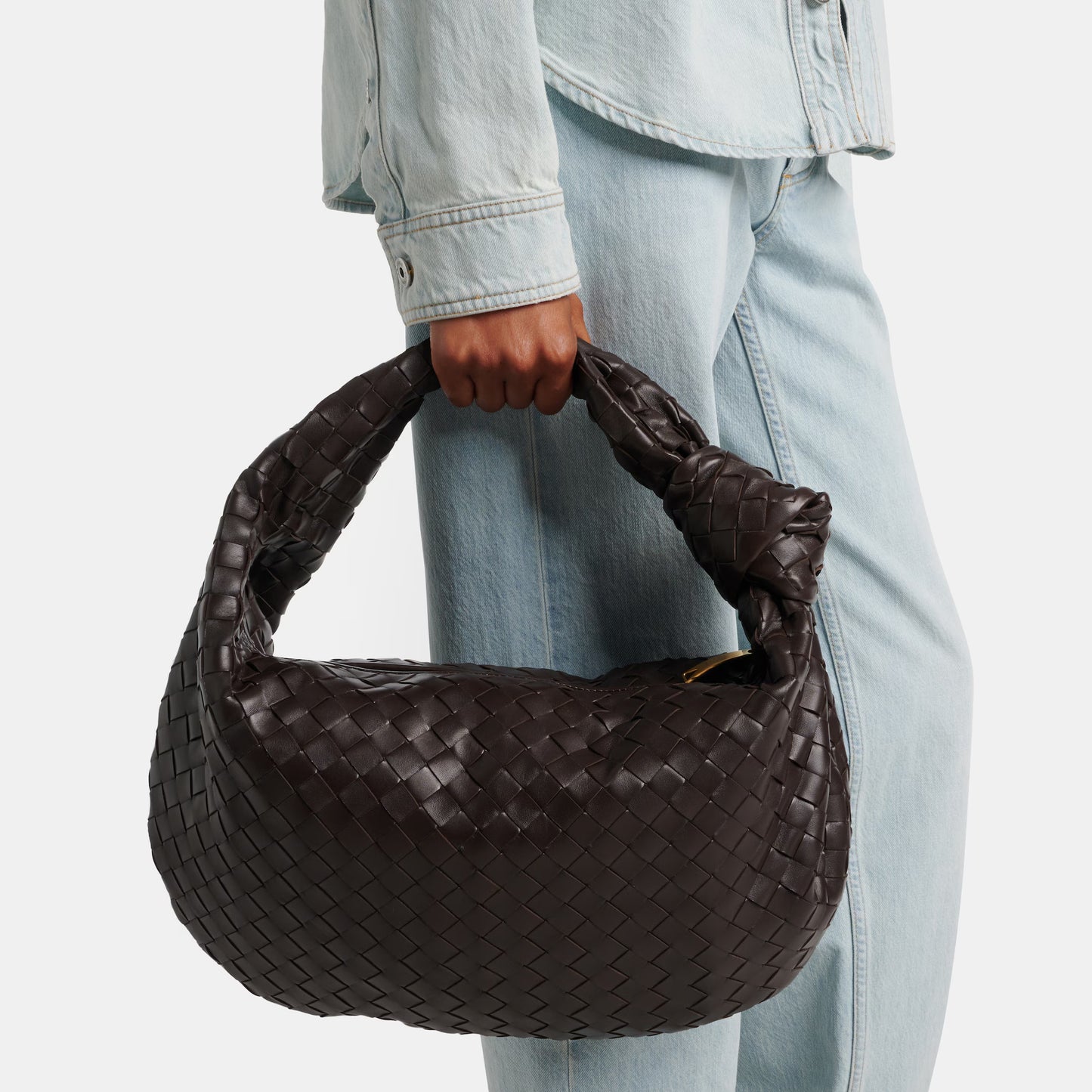 Bottega Veneta "Classic" Jodie Bag in "Fondant" (Dark Brown)