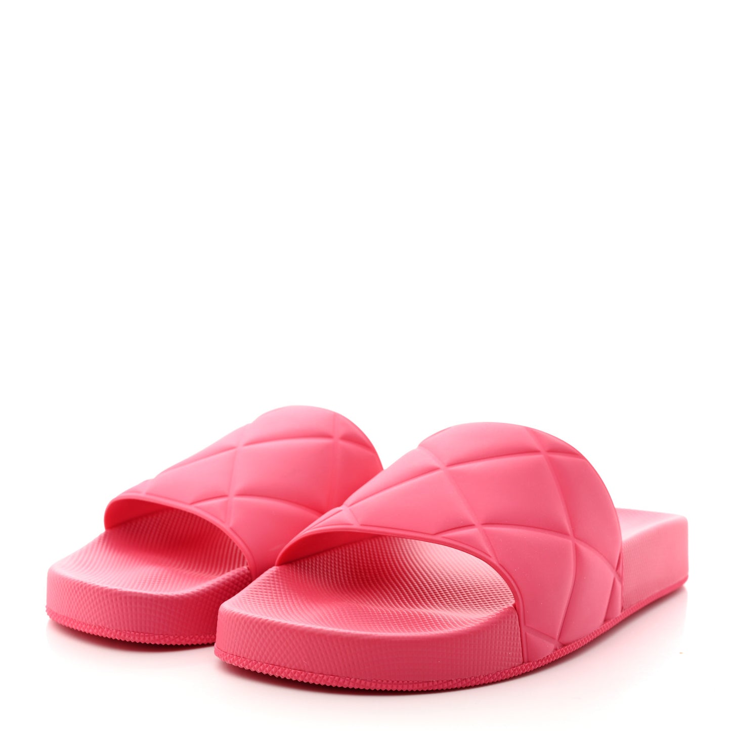 Bottega Veneta Pink Pool Slides, size 38