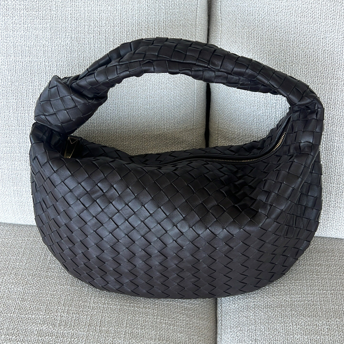Bottega Veneta "Classic" Jodie Bag in "Fondant" (Dark Brown)