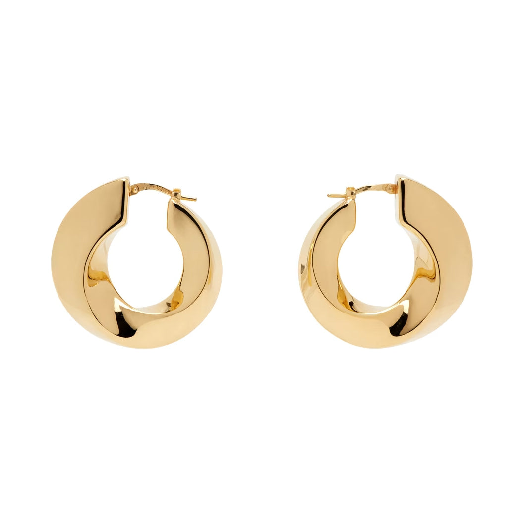 Bottega Veneta Gold Twist Earrings