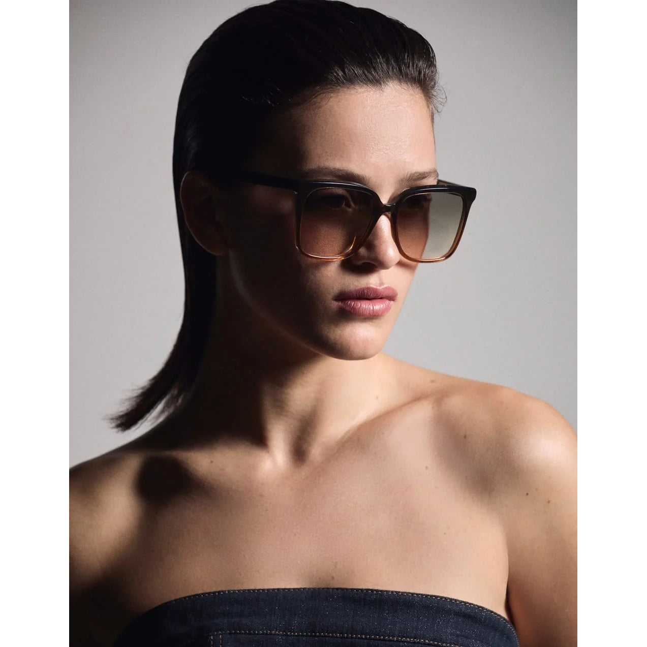 Brunello Cucinelli Square Frame Sunglasses in Pink