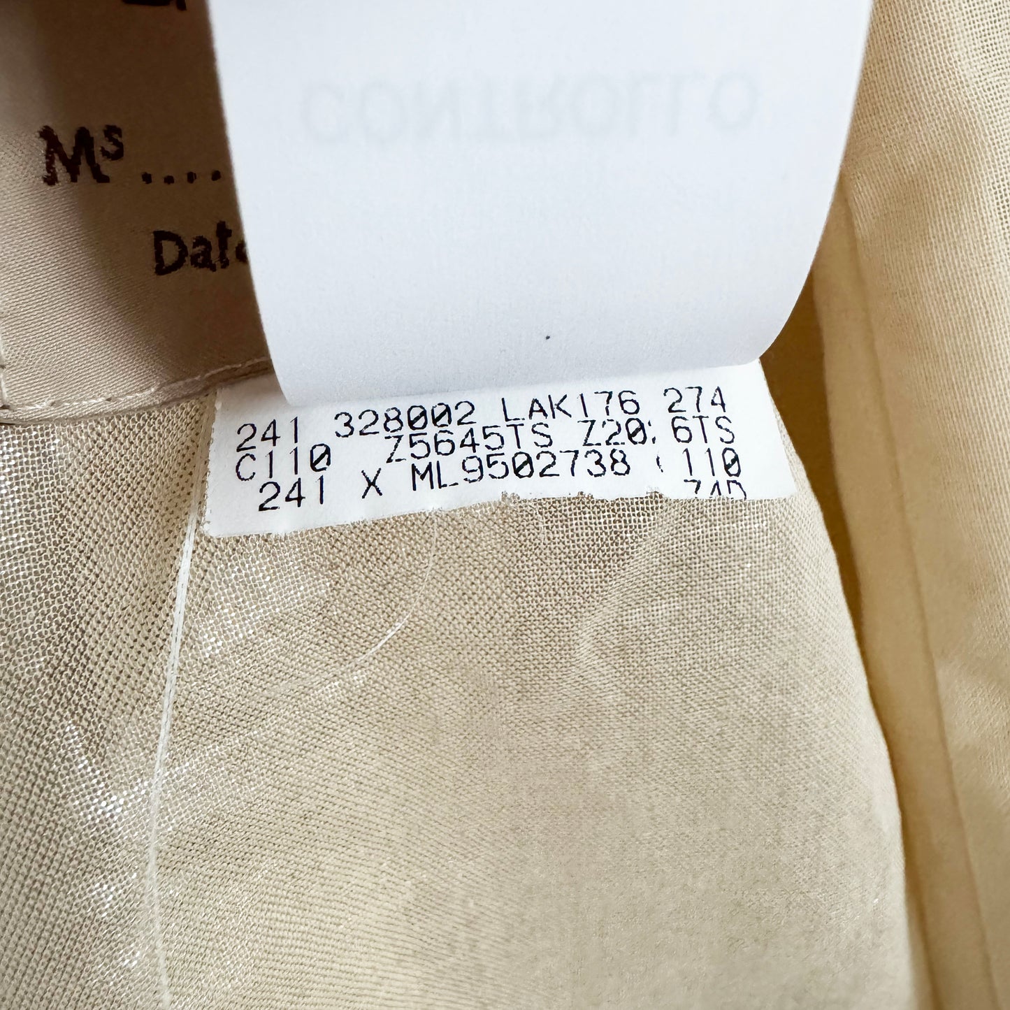 Brunello Cucinelli Double Breasted Blazer in Champagne, size 42