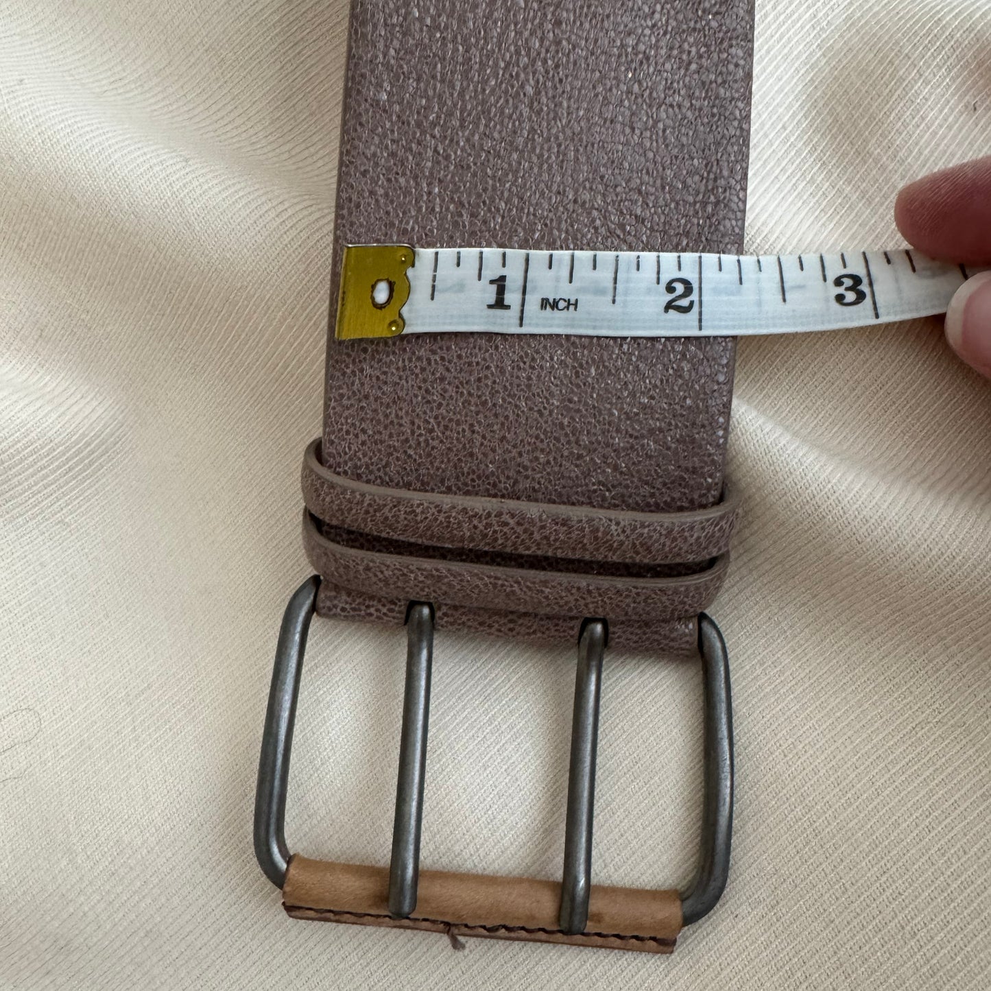 Brunello Cucinelli large ceinture métallisée